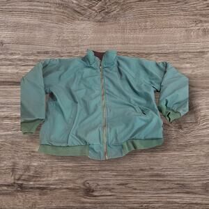 Vintage Red Kap Men’s Green Fleece Lined Utility Mechanic Jacket Size L-LN